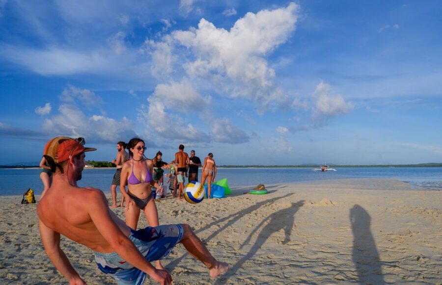 Bohol Virgin Island Sunset Tour - Sunset, clouds, and the night swim