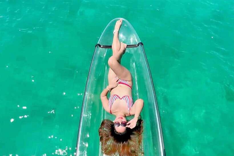 Boracay: Crystal Kayak Photo-op Experience - Stepping into the crystal kayak