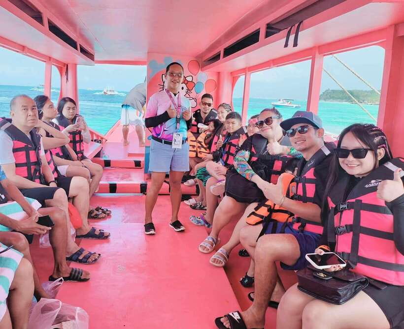 Boracay: Island Hopping with Snorkeling and Crystal Cove - Sailing away from Boracay