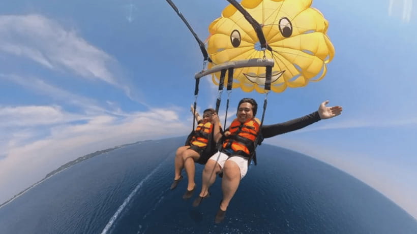 Boracay Parasailing with Insta 360 - The Takeoff and Harness Setup