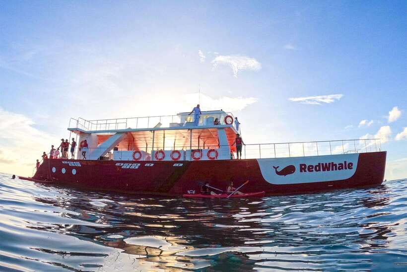 Boracay: Red Whale Party Cruise w/ Snacks & Water Activities - Kayaks, Paddleboards, and the Water Slide
