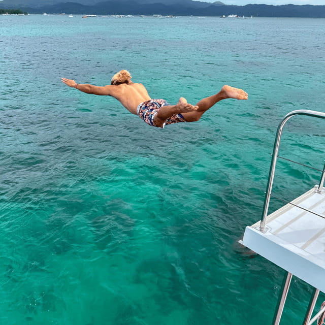 Boracay Sunset Cruise with RedWhale Party Yacht - The crew makes the party work