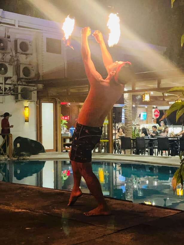 Borocay: Fire Dancing Show at Red Coconut Beach Hotel - What the 15 Minutes Feels Like