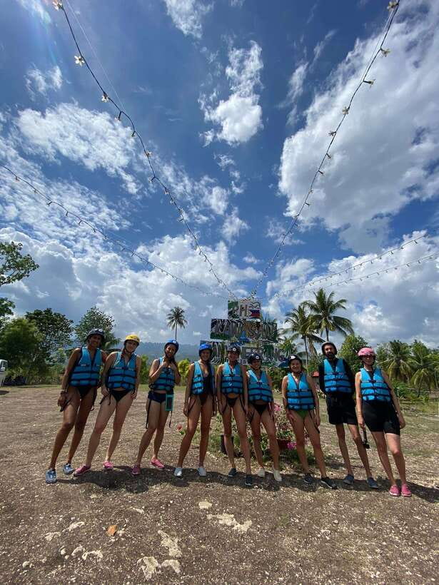Cebu Moalboal: Kawasan Canyoneering Adventure with Lunch - Getting ready at the equipment base