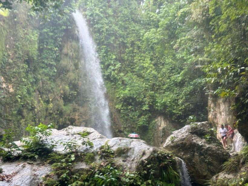Cebu: Whale Shark, Inambakan Falls & Moalboal Sardine Tour - Inambakan Falls, turquoise water, and a cooler pause