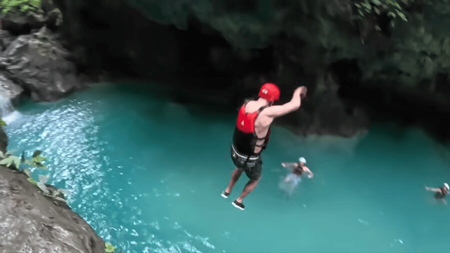 Cebu: Whale Shark Swim and Kawasan Canyoneering Group Tour - Reaching Kawasan Falls at the end