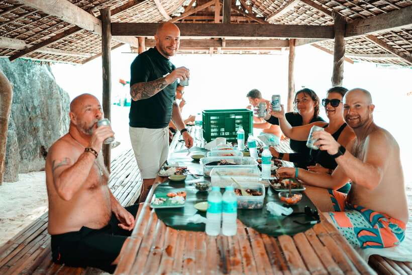 Coron: Private Island-Hopping Tour on a Yacht or Speedboat - Lunch, shade, and nine hours at sea