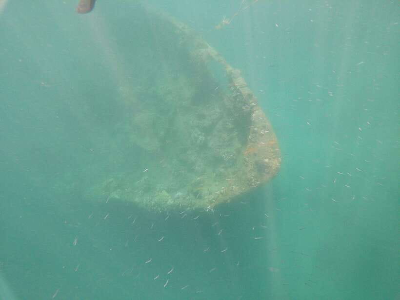 CORON:REEF AND WRECK - 2 JAPANESE WRECK AND PASS ISLAND TOUR - Lusong Gunboat Wreck: shallow wartime history