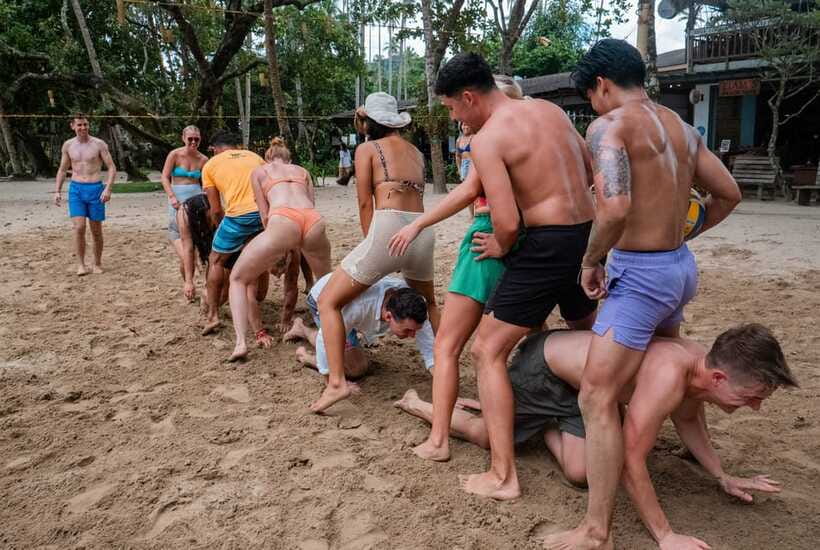El Nido: Jeepney Adventure Tour with Lunch - Nacpan Beach is the sunset payoff