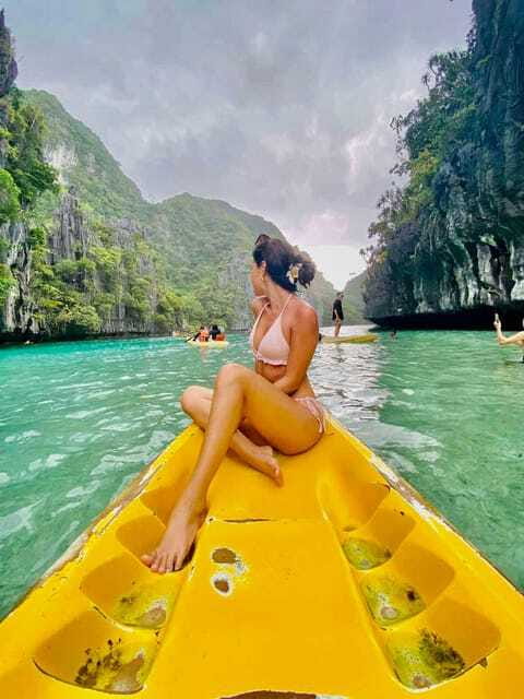 El Nido Private Tour: Adventure with Highlights from A & C - Swimming at Hidden Beach