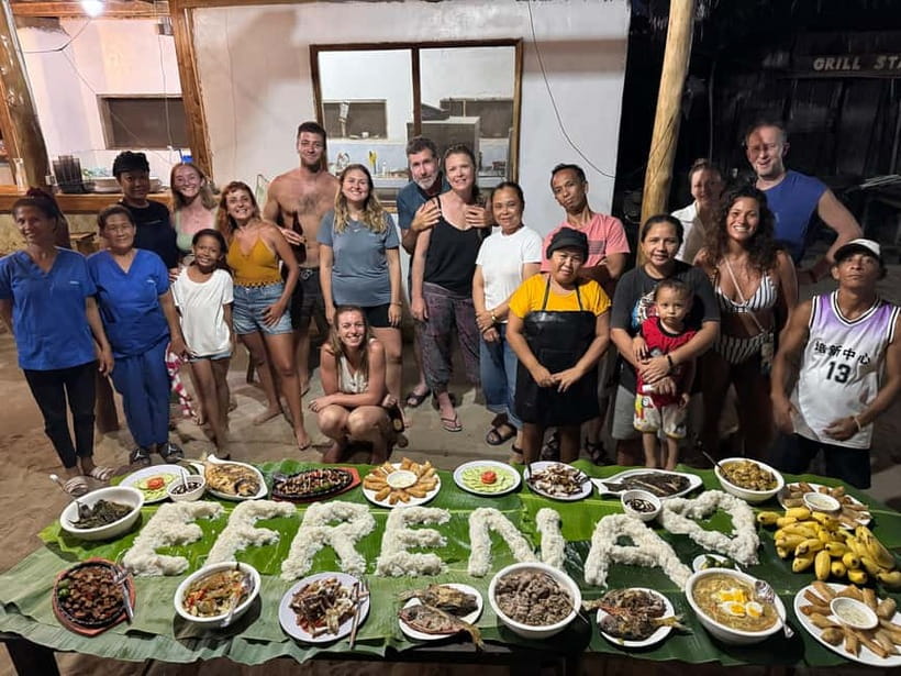 El Nido, Sibaltan: Family Dinner, Bonfire and Karaoke - Dancing, fire, and the Filipino way to end a meal