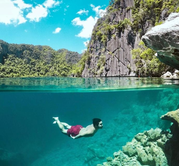 From Coron: Twin Lagoon and Skeleton Wreck Cruise with Lunch - Skeleton Wreck and Siete Pecados reef time