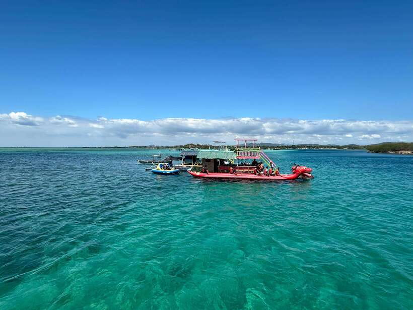 From Manila: Little Boracay Beach w/ Floating Bamboo Cottage - The 5:30 AM departure from Manila
