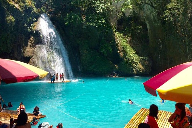 Kawasan Falls and Mantayupan Falls in One Day from Cebu - Mantayupan Falls and its two-level drop