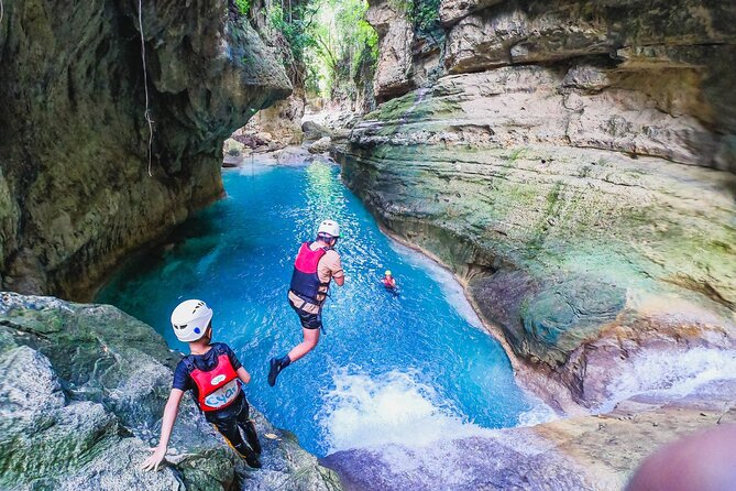 Kawasan Falls Canyoneering w/ Lunch & Transfers from Cebu City - Five hours of hiking, jumping, and sliding