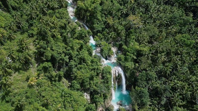 Oslob: Whaleshark Swimming, Inambakan Falls & Moalboal Tour - The quieter stop at Inambakan Falls