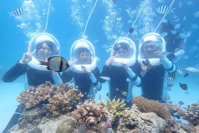 Panglao: Helmet Diving Experience with Photos and Videos - Meeting at Alona Beach