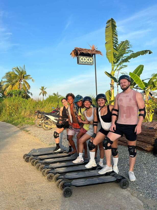 Siargao : Sunset 2 Hours Guided Electric Skate Experience - Quiet roads and golden-hour views