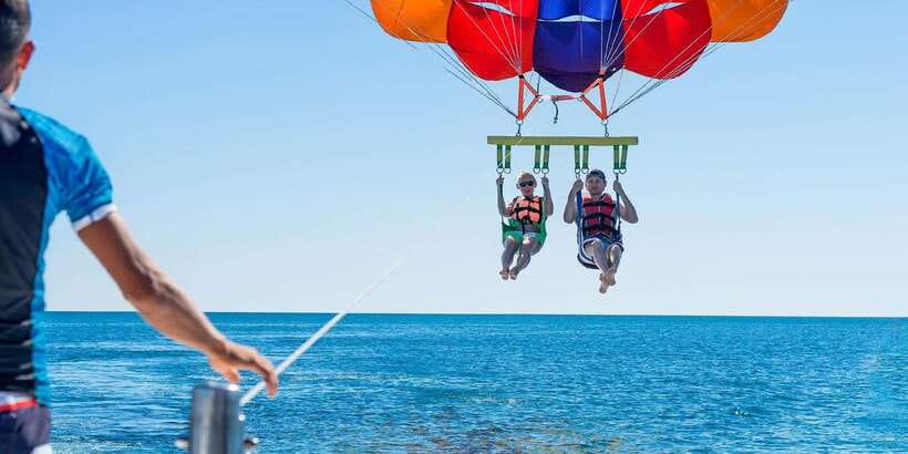 Soar & Explore: Boracay Parasailing + Island Hopping - Parasailing adds the big-view moment