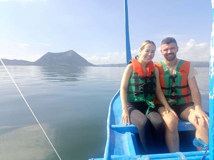 Tagaytay: Taal Volcano Tagaytay Private Tour w/Jeepney Ride - Cruising Taal Lake by outrigger boat